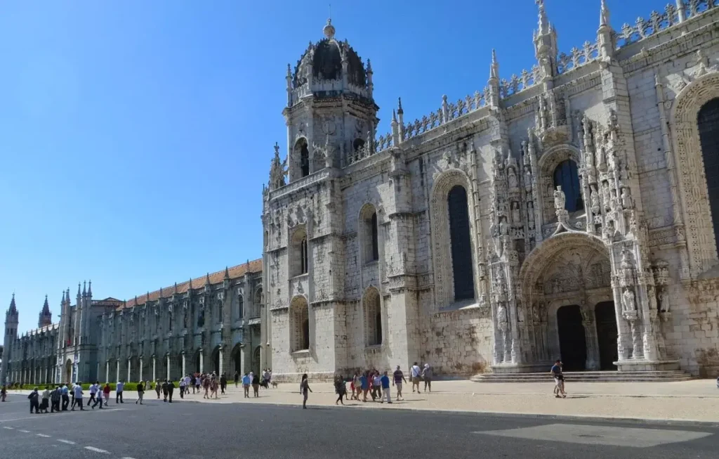 Jerónimos Monastery, a UNESCO World Heritage site in Lisbon, Portugal.